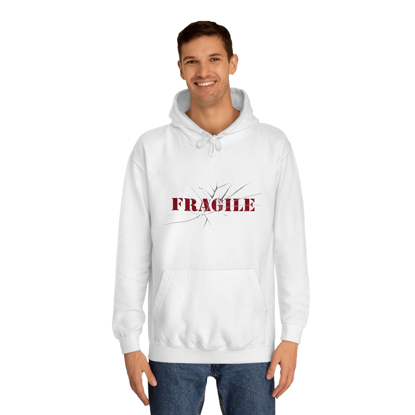"Fragile" Unisex College Hoodie