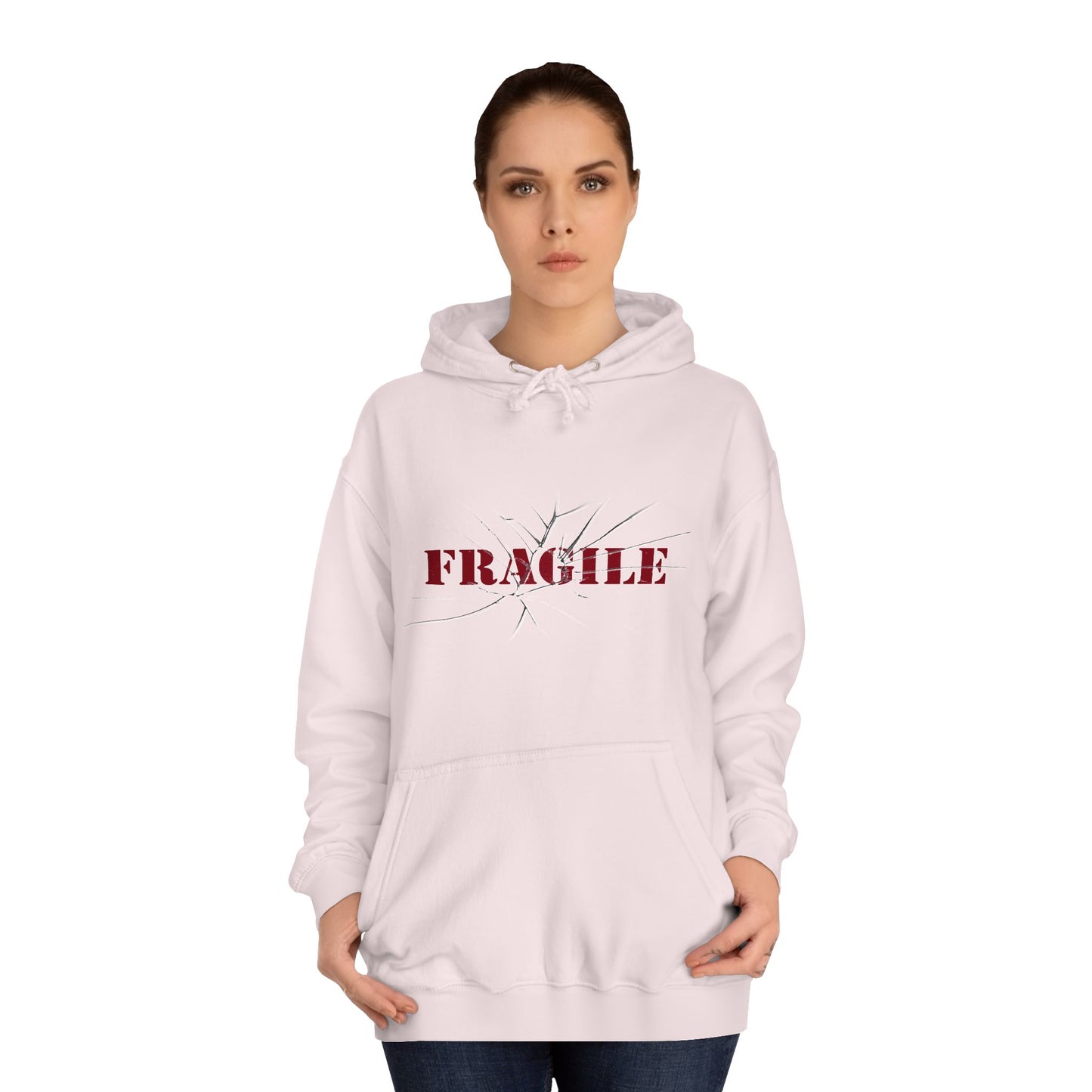 "Fragile" Unisex College Hoodie