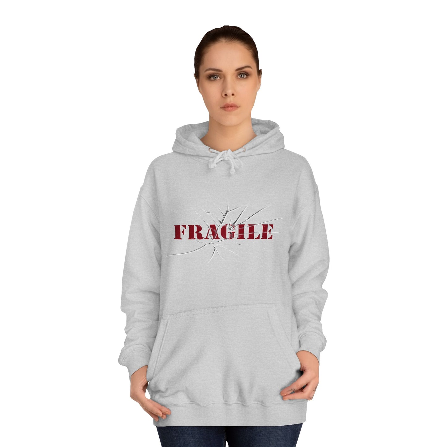 "Fragile" Unisex College Hoodie