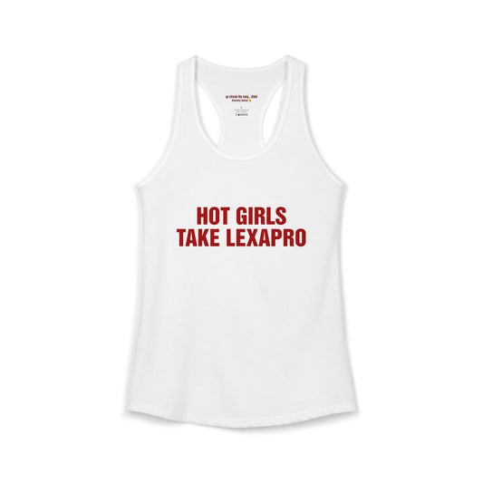 "HOT GIRLS TAKE..." Racerback Tank
