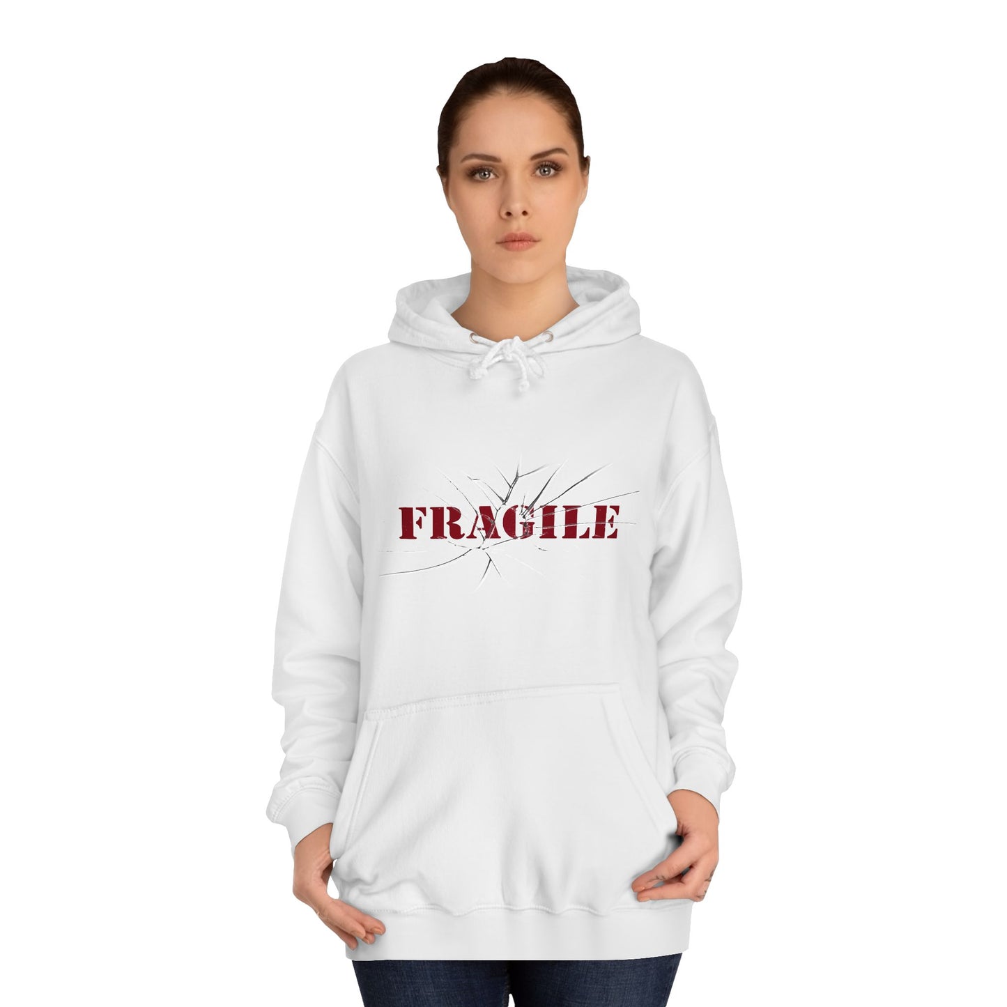 "Fragile" Unisex College Hoodie