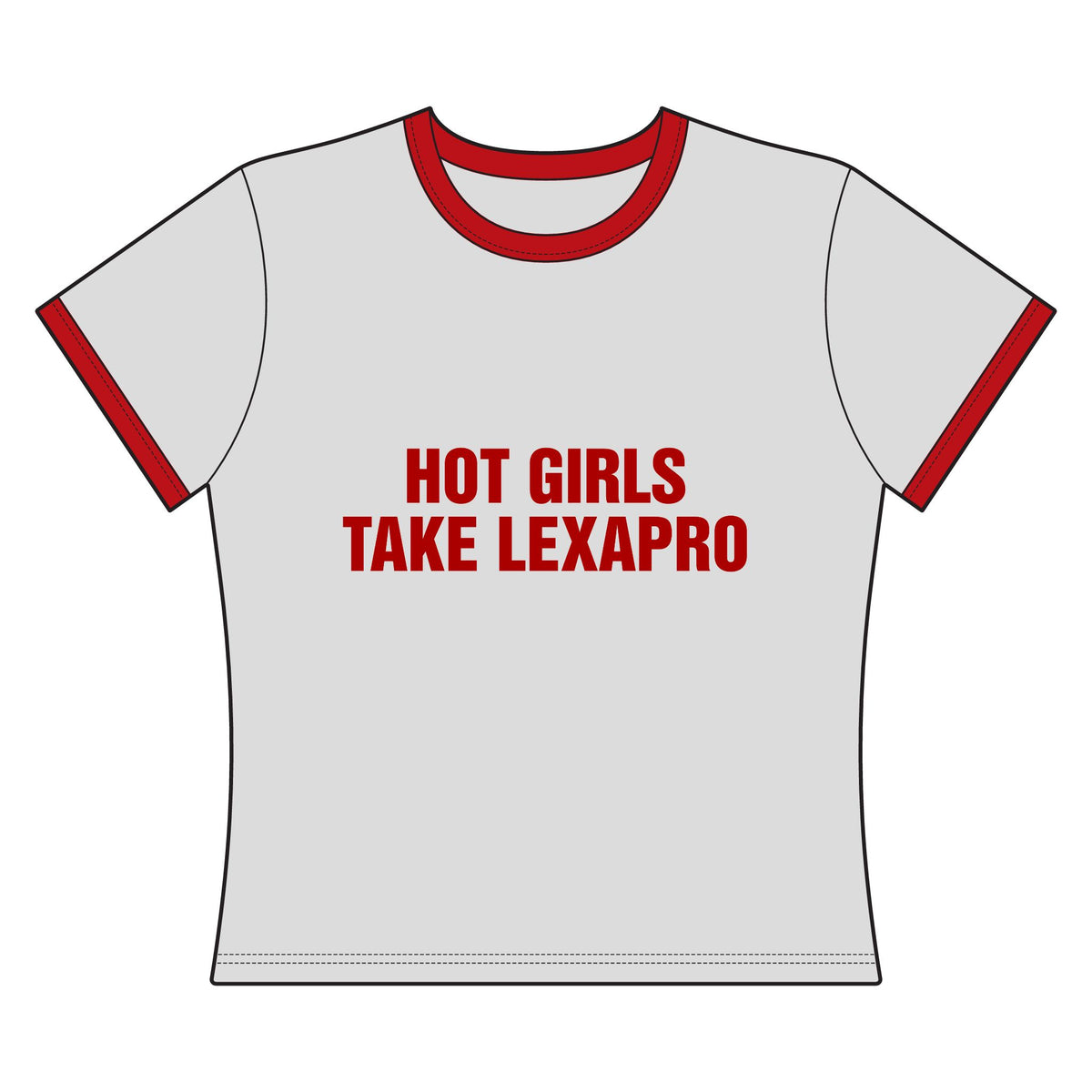 "HOT GIRLS TAKE..." Ringer Tee