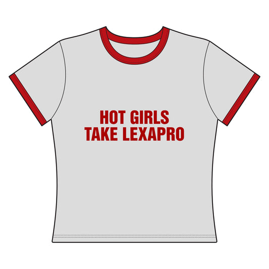 "HOT GIRLS TAKE..." Ringer Tee