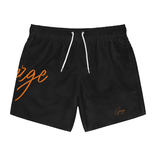 Black "George" Swim Trunks