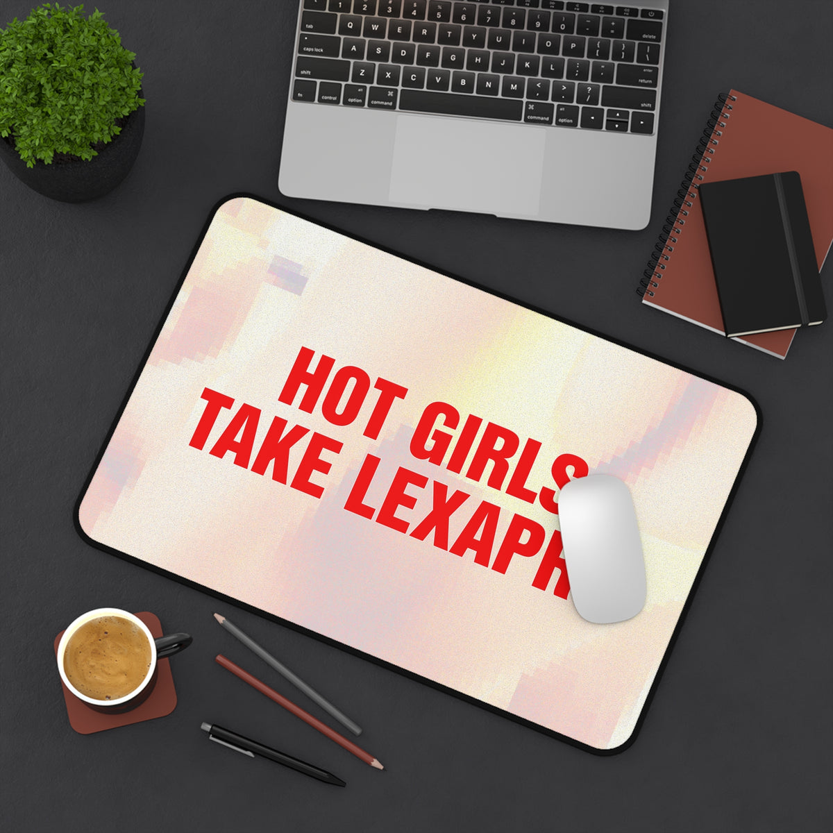 "HOT GIRLS TAKE..." Desk Mat