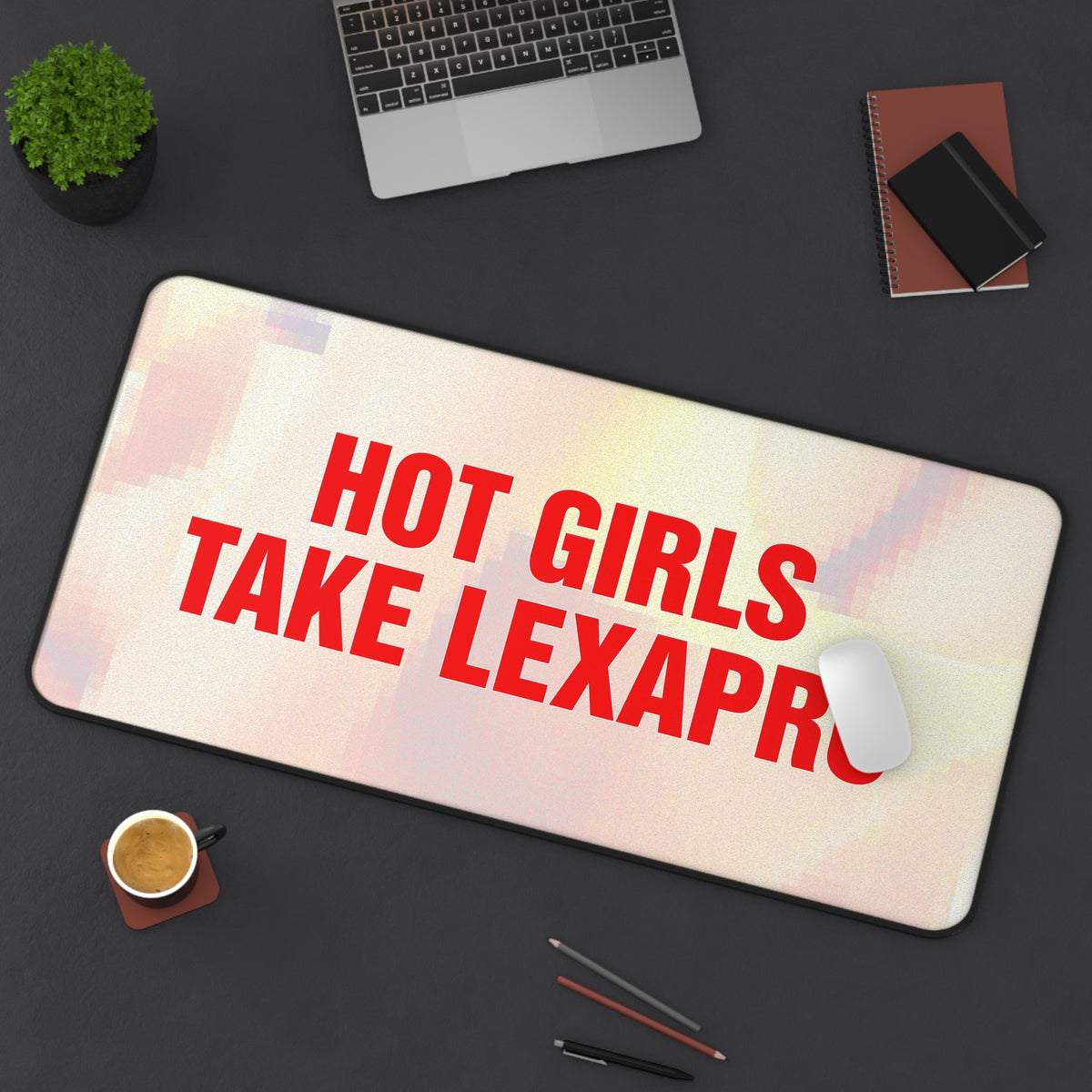 "HOT GIRLS TAKE..." Desk Mat
