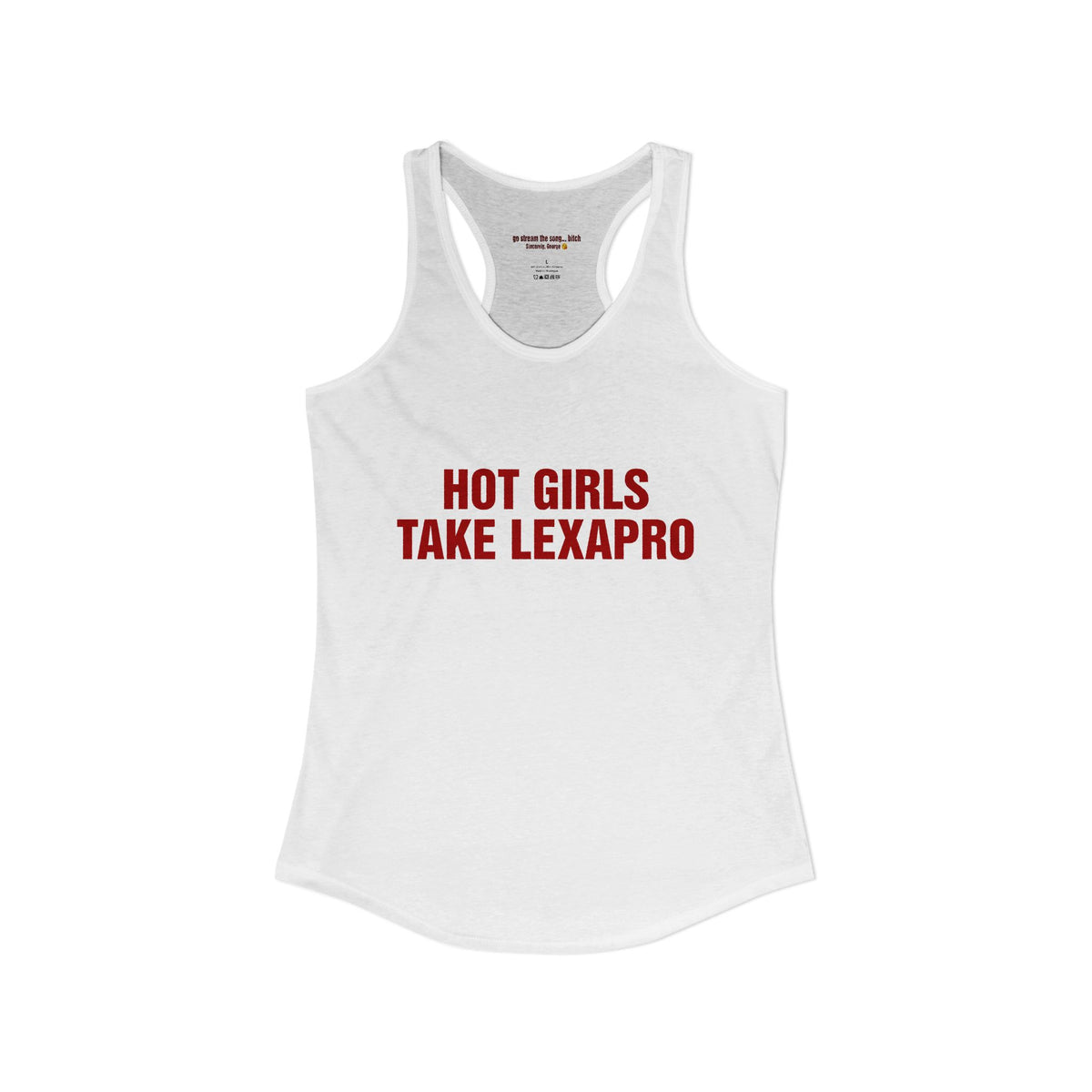 "HOT GIRLS TAKE..." Racerback Tank