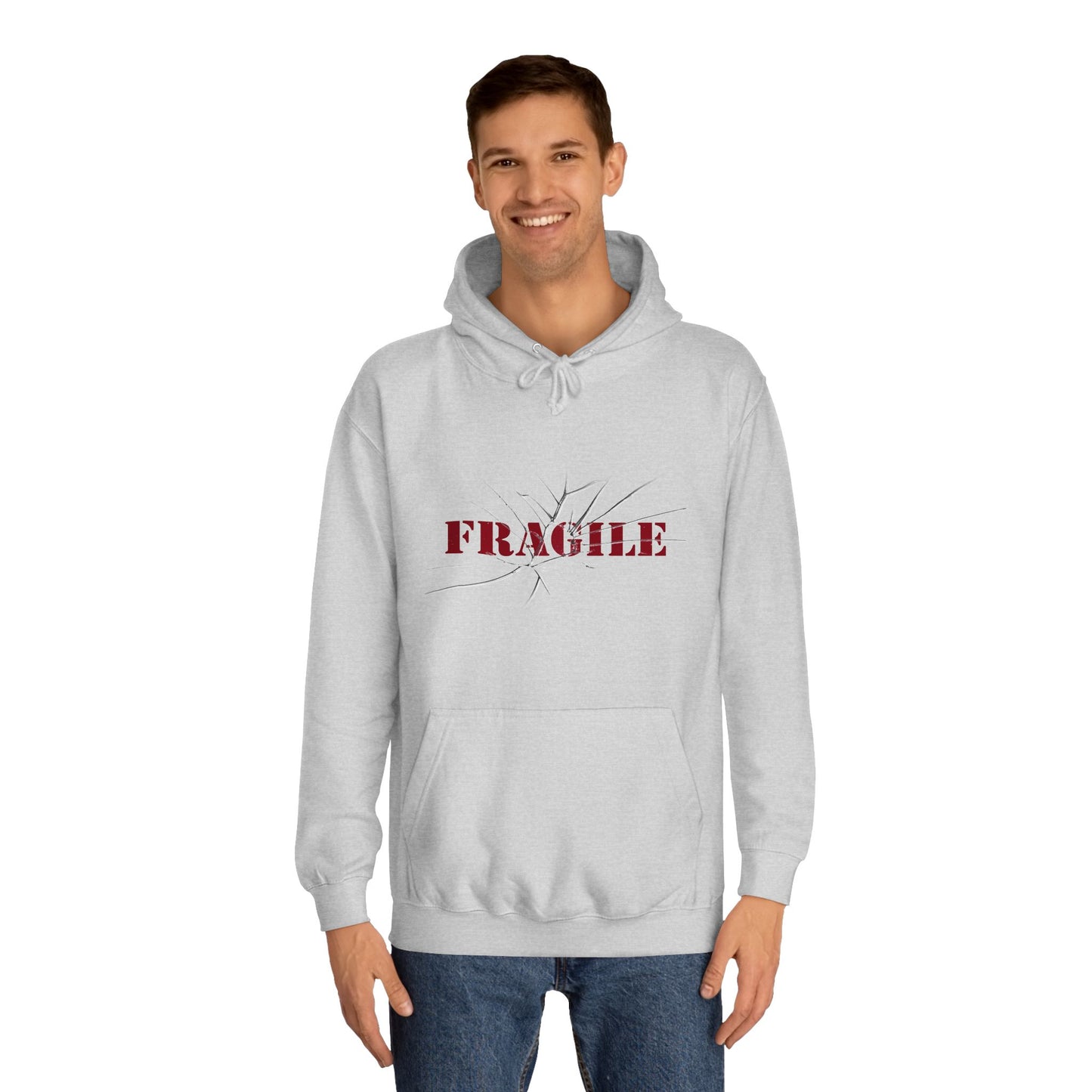 "Fragile" Unisex College Hoodie