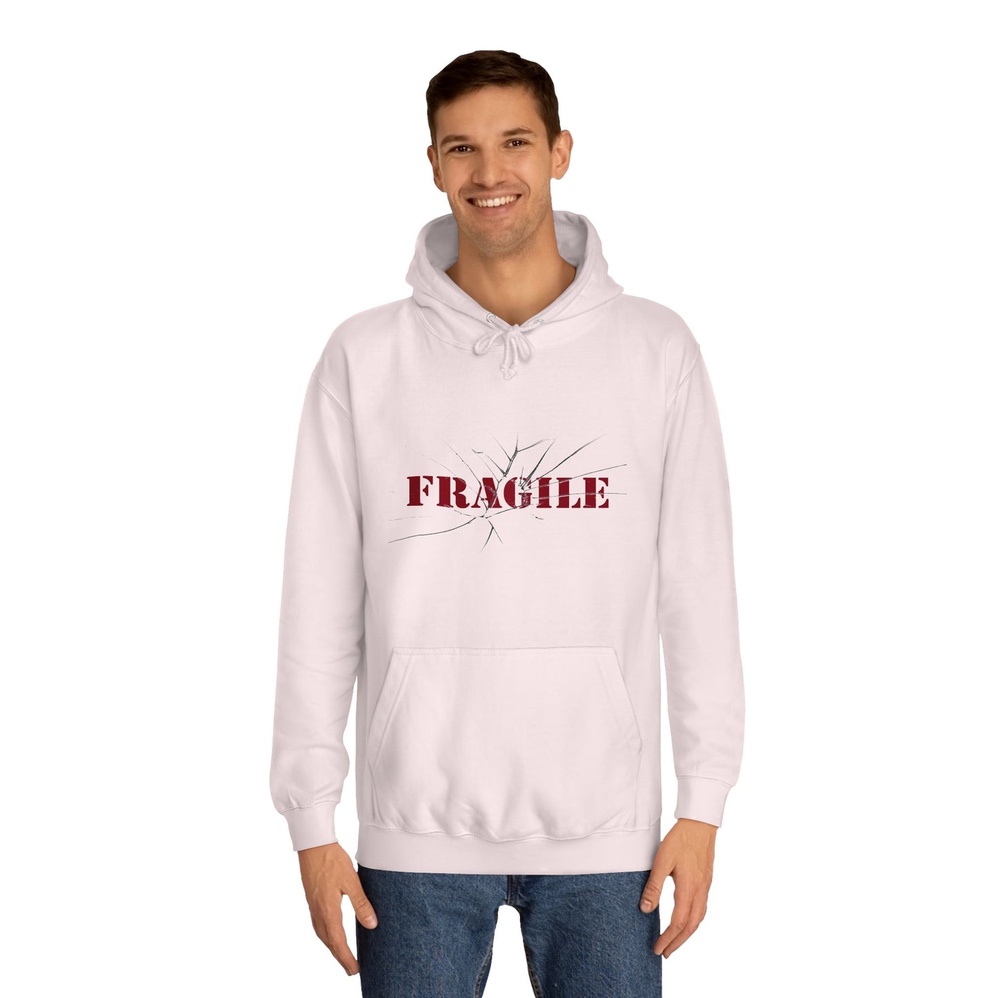 "Fragile" Unisex College Hoodie