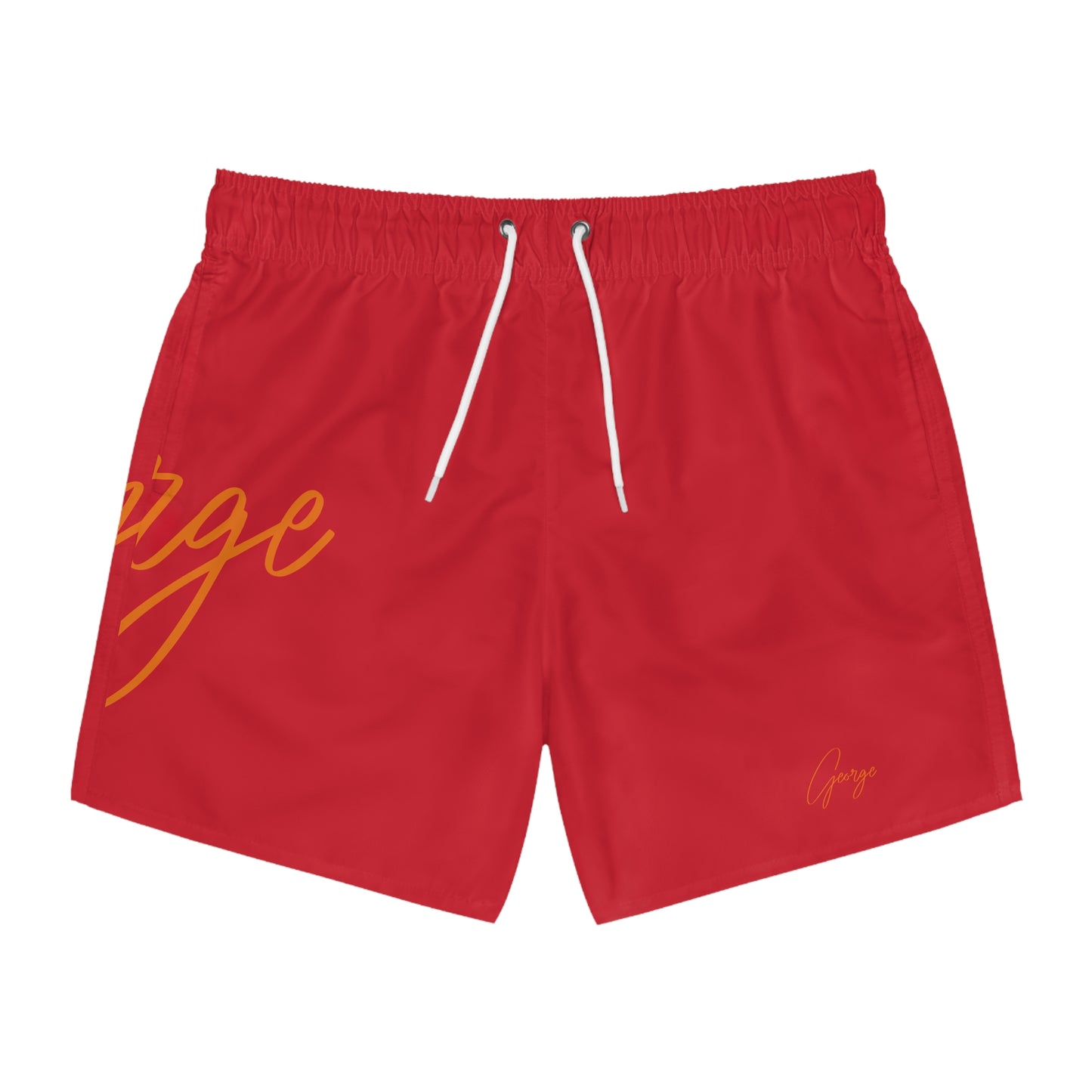 Dark Red "George" Swim Trunks